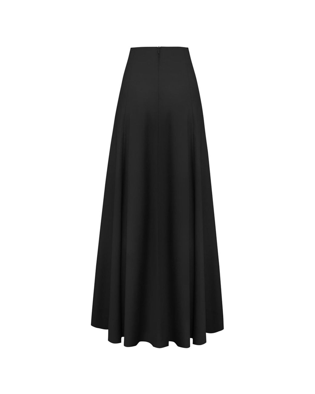 ALINA CERNĂTESCU Black Moss Set High-Neck Waistcoat & Long Panel Skirt