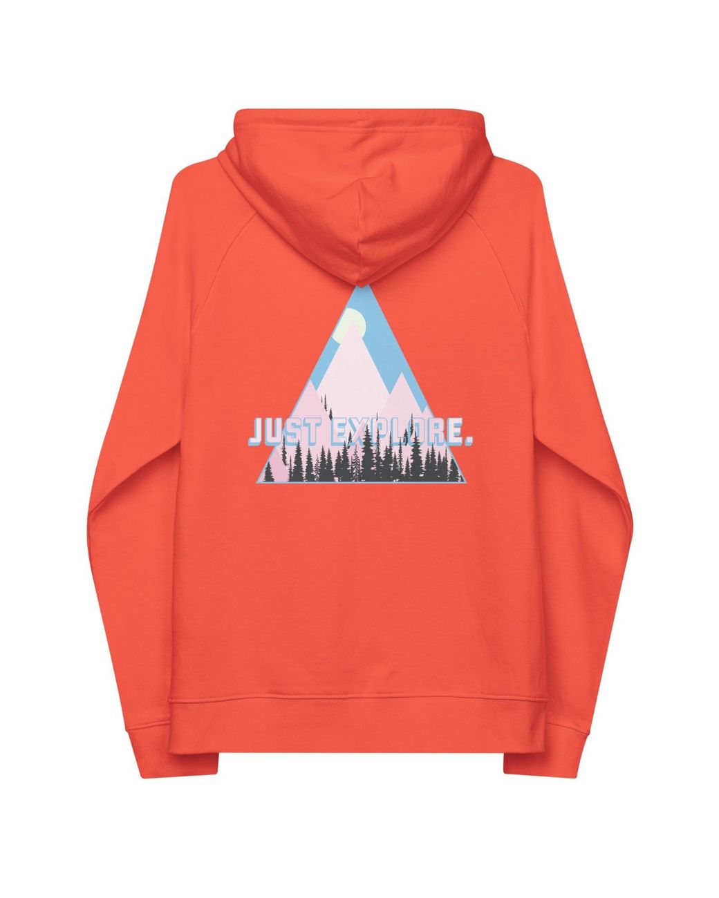 Anchor and Crew Red Burnt Just Explore. Seeker Organic Cotton Hoodie for men