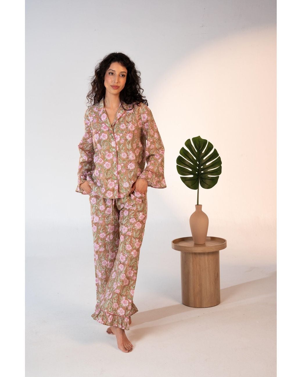 Carolina Benoit White Luxury Cotton Pajama Set