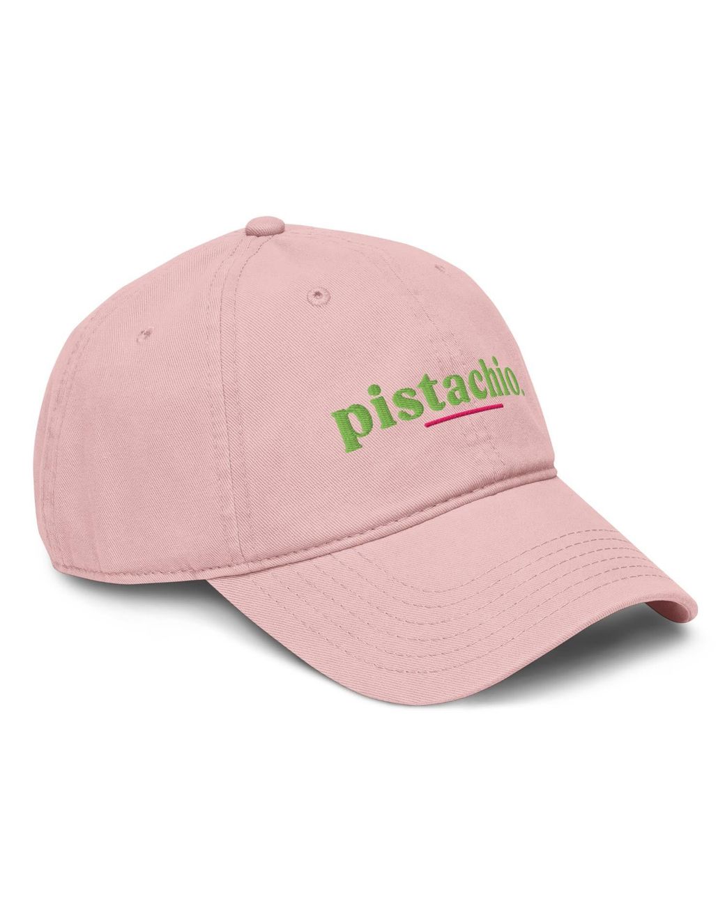 Anchor and Crew Pink Rose Pistachio Slogan Cotton Embroidered Cap