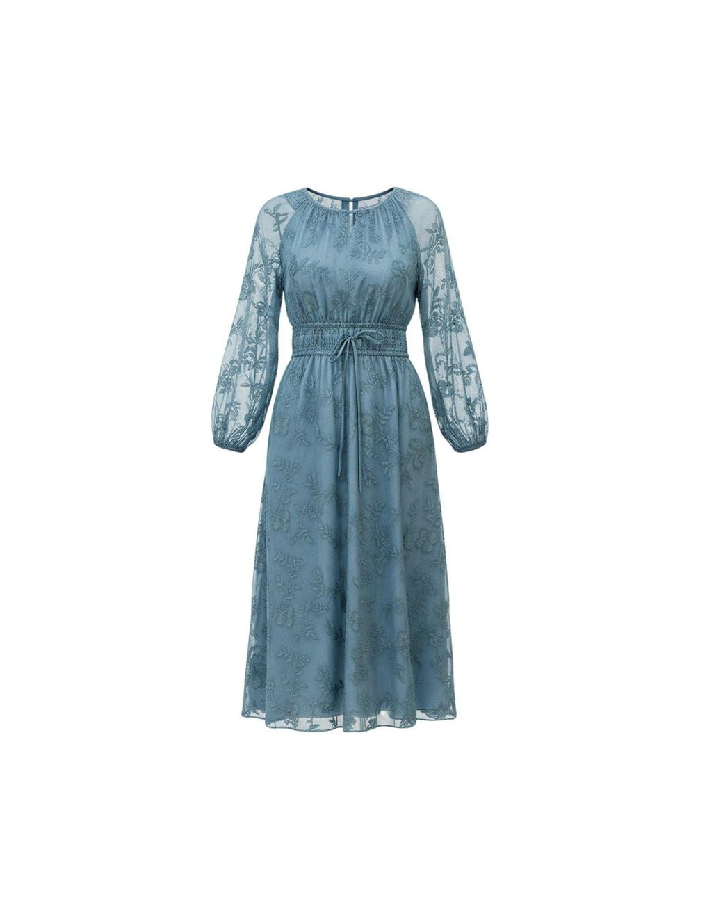 IZABELA MANDOIU Blue Flowing Midi Dress