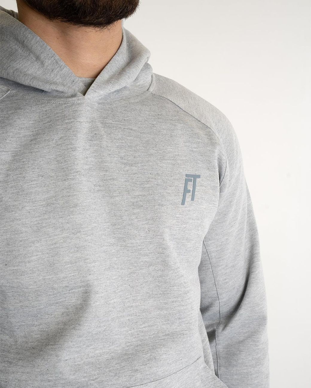 Foster Taylor Gray Sports Double Interlock Hoody for men