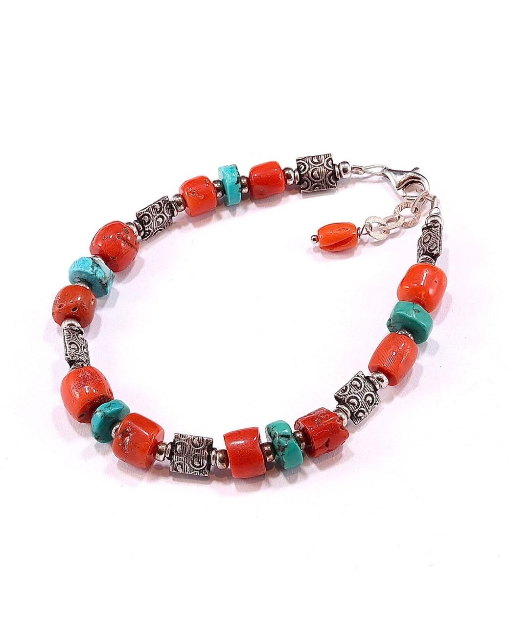Mineralgems•Studio Red Coral And Bracelet