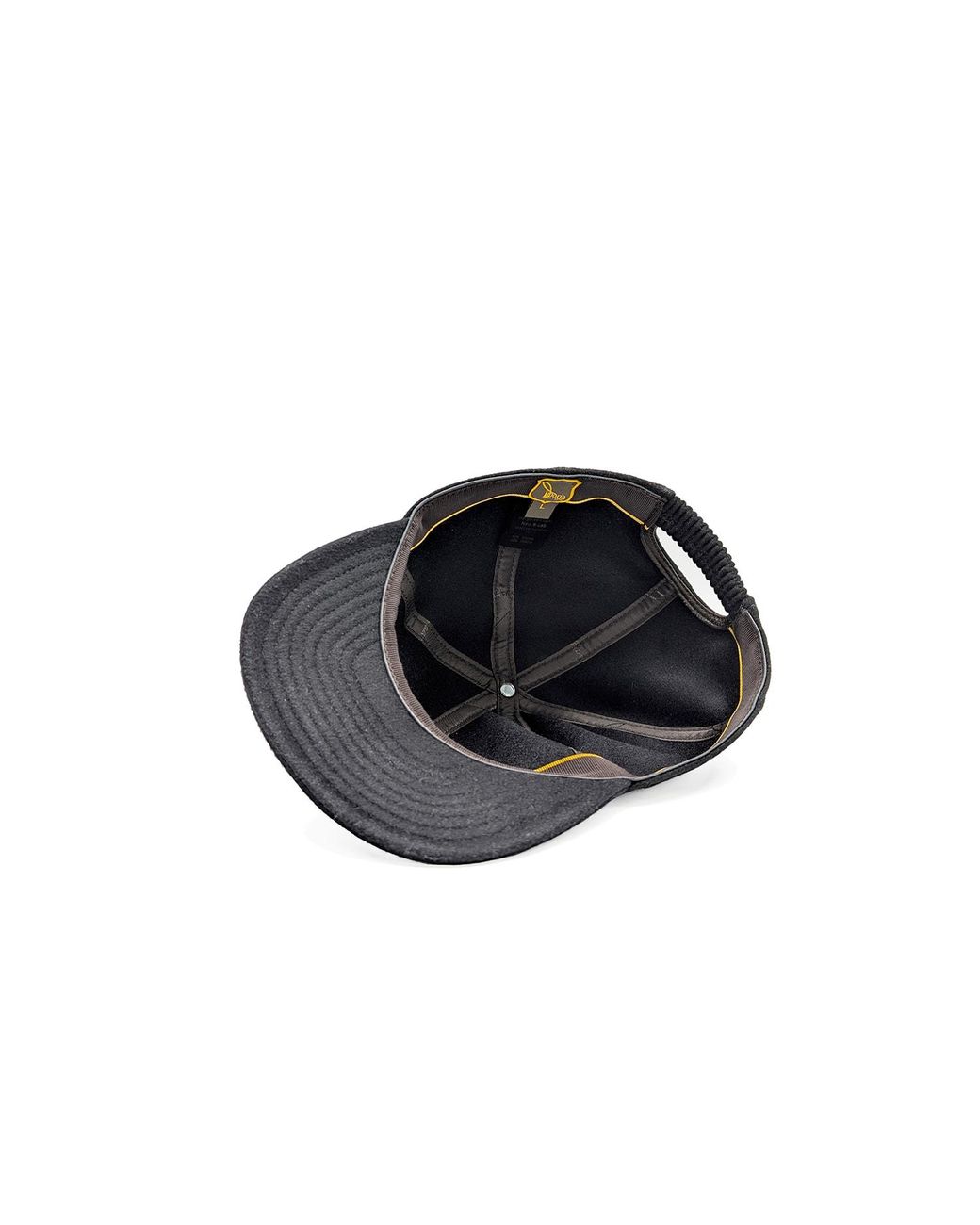 DORIA 1905 Black Cashmere Rolling Baseball Cap for men