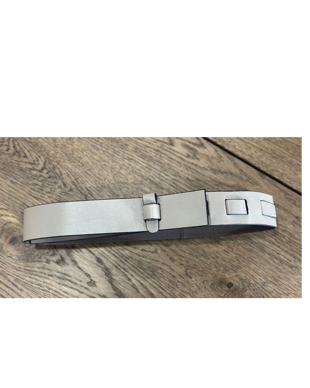 Perlavera Black Sandra Leather Belt Light-Dark Reversible