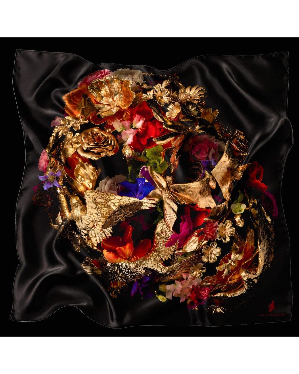 Garyjamesmcqueen Black The Vanitas Foulard