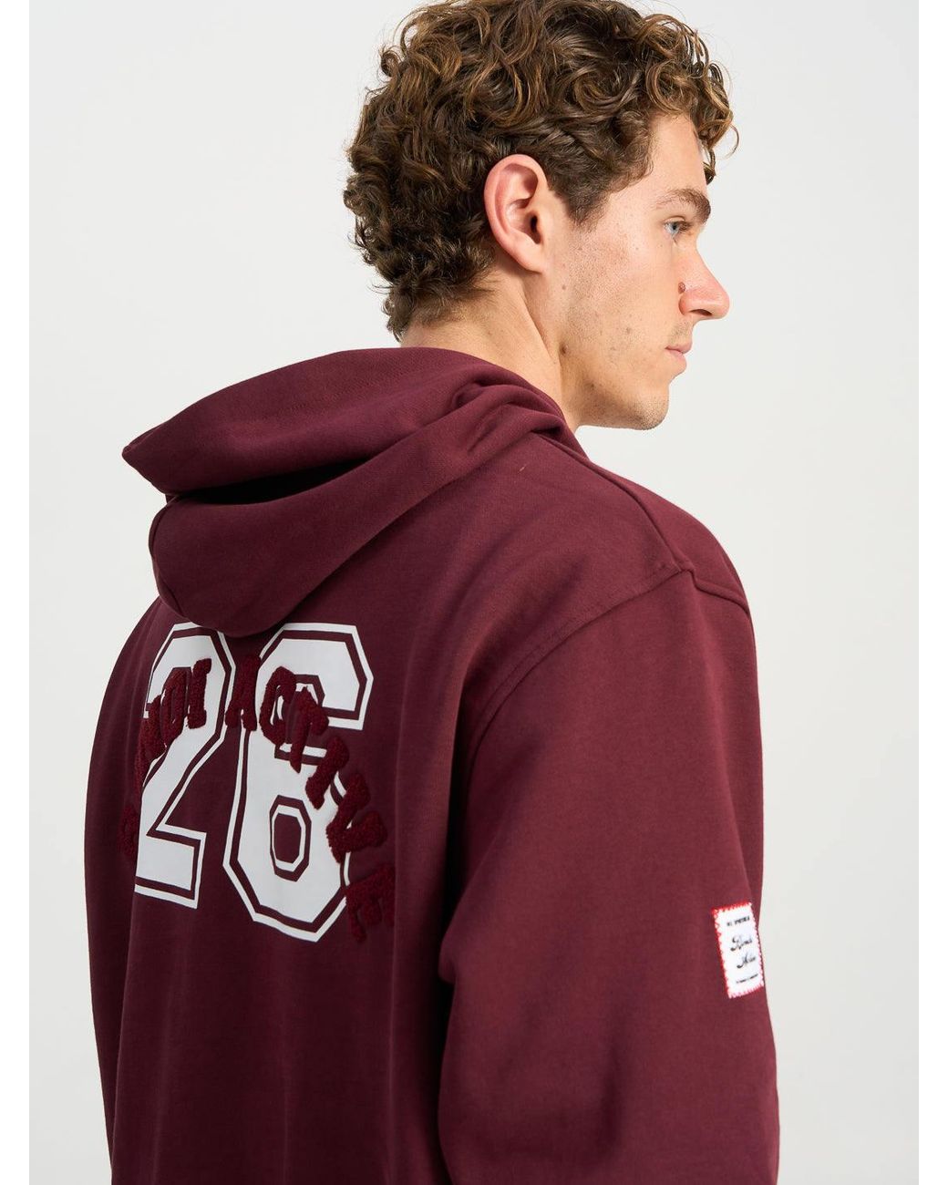 Bondi Active Red Forma Varsity Hoodie for men