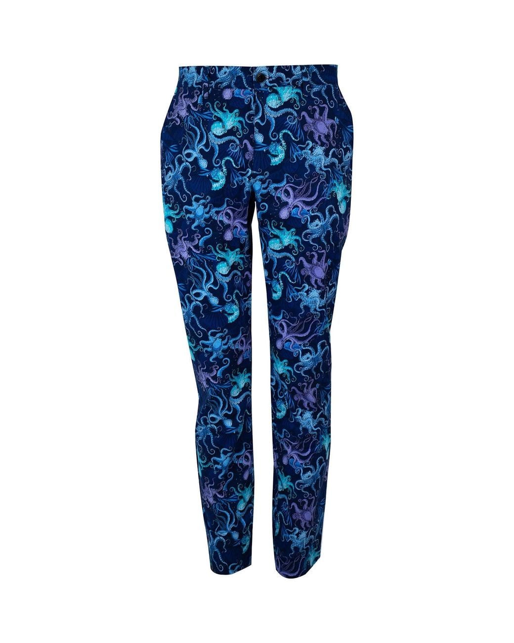 Lords of Harlech Blue Charles Octopus Party Pants for men