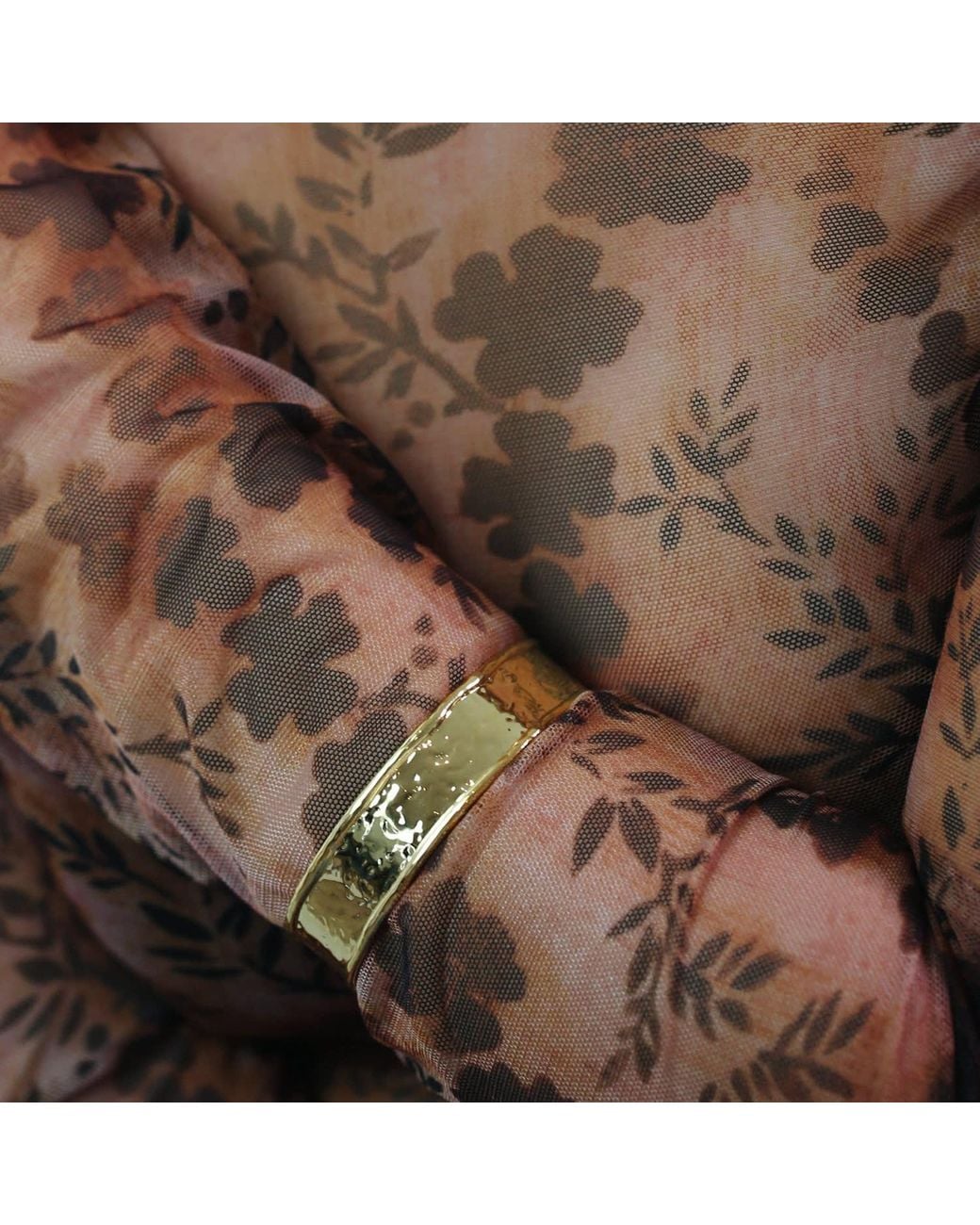 Miss Cecilia Metallic Molten Cuff Bangle Bracelet