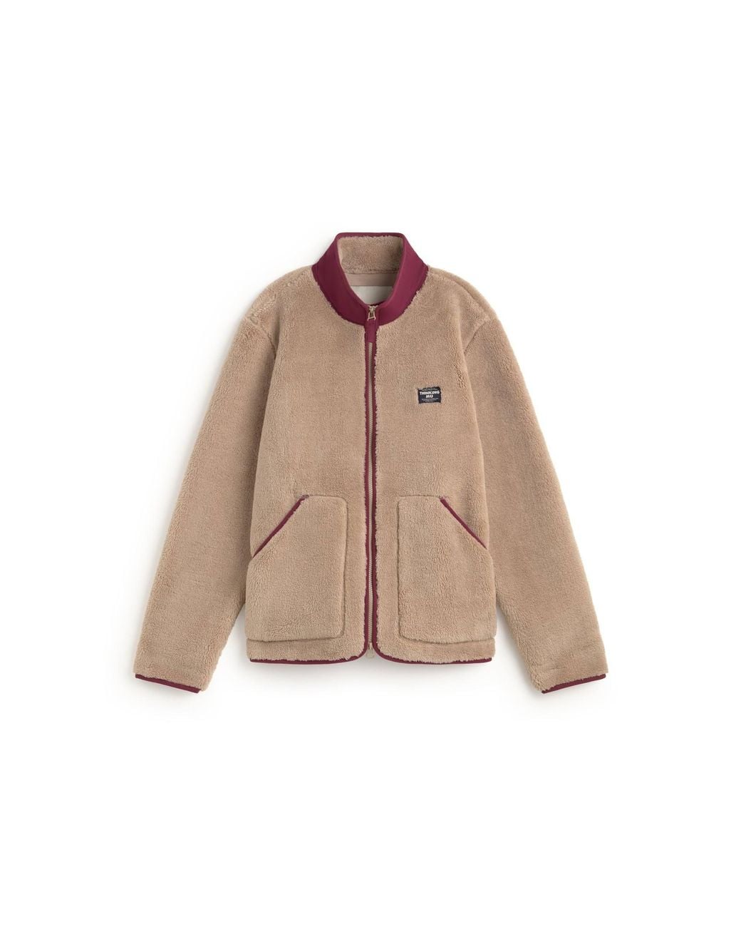 Thinking Mu Brown Marcos Shearling Jacket for men