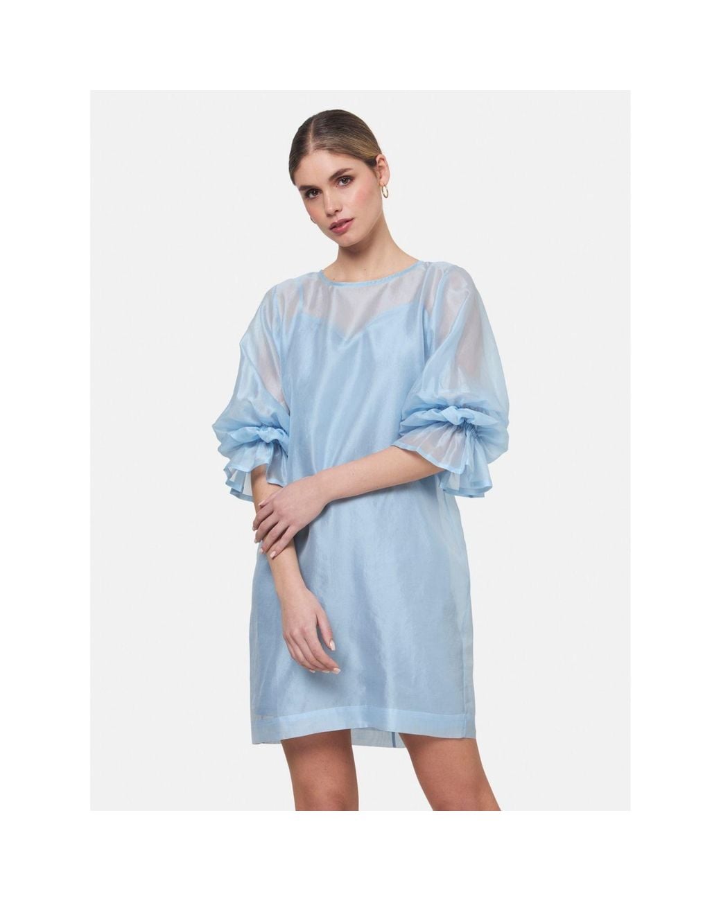 Helen Mcalinden Blue Aurora Sky Dress