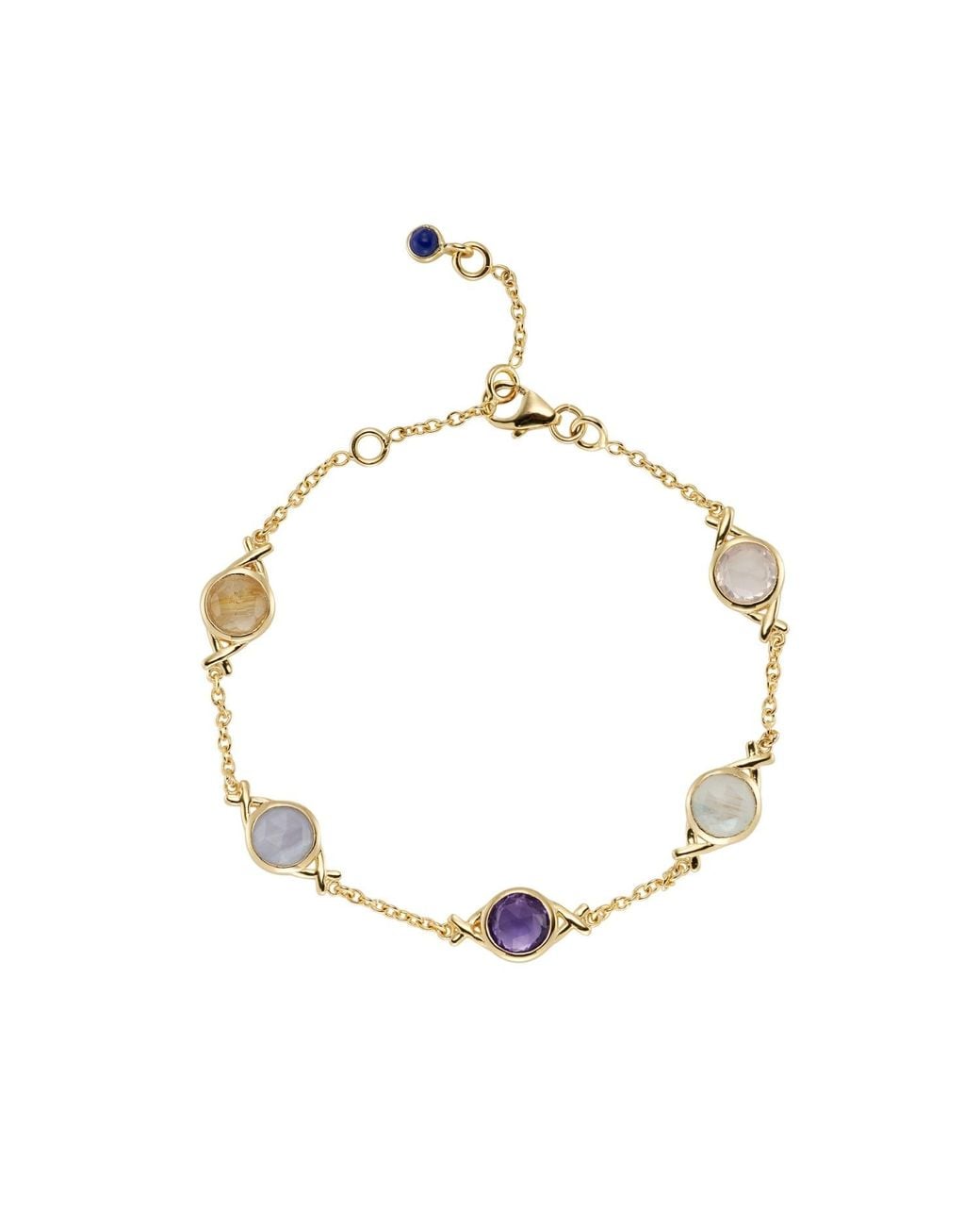Auree Jewellery Metallic Palma Good Health Gemstone Bracelet