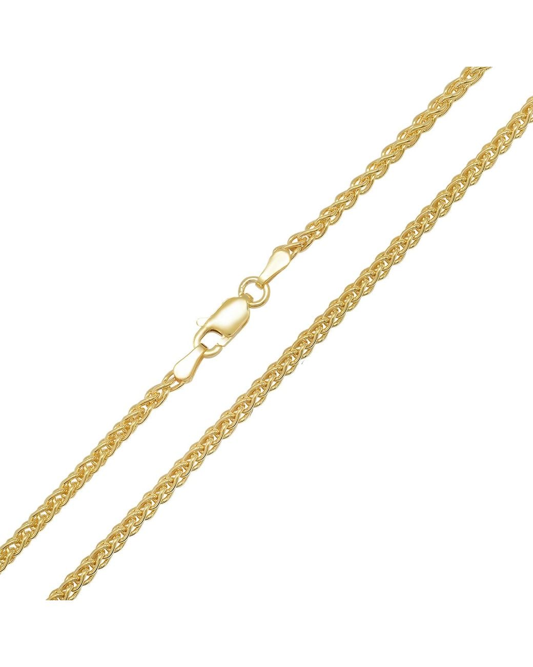 Kylie Harper Metallic Italian Foxtail Wheat Chain for men