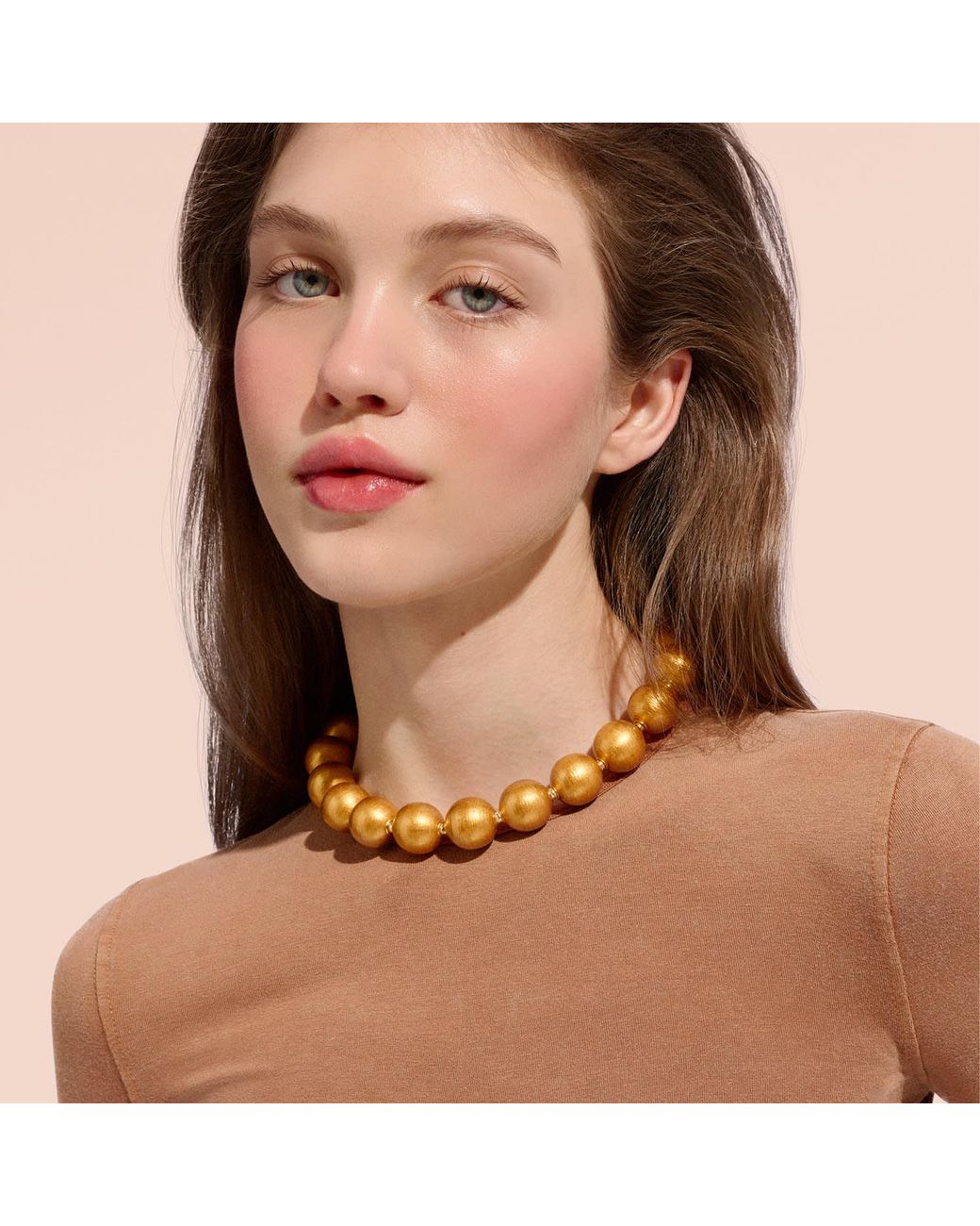 Saule Label Metallic Siena Duo Necklaces