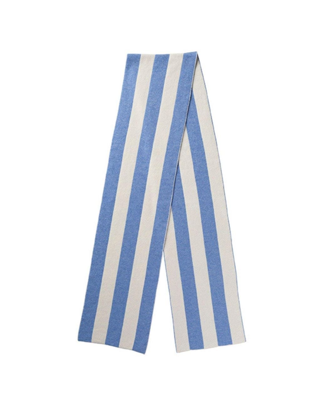 Kinalba Blue College Stripe Cashmere Scarf for men