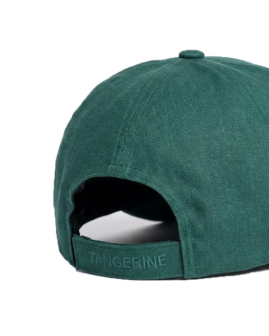 Maison Tangerine Green Linen Baseball Hat Basil for men