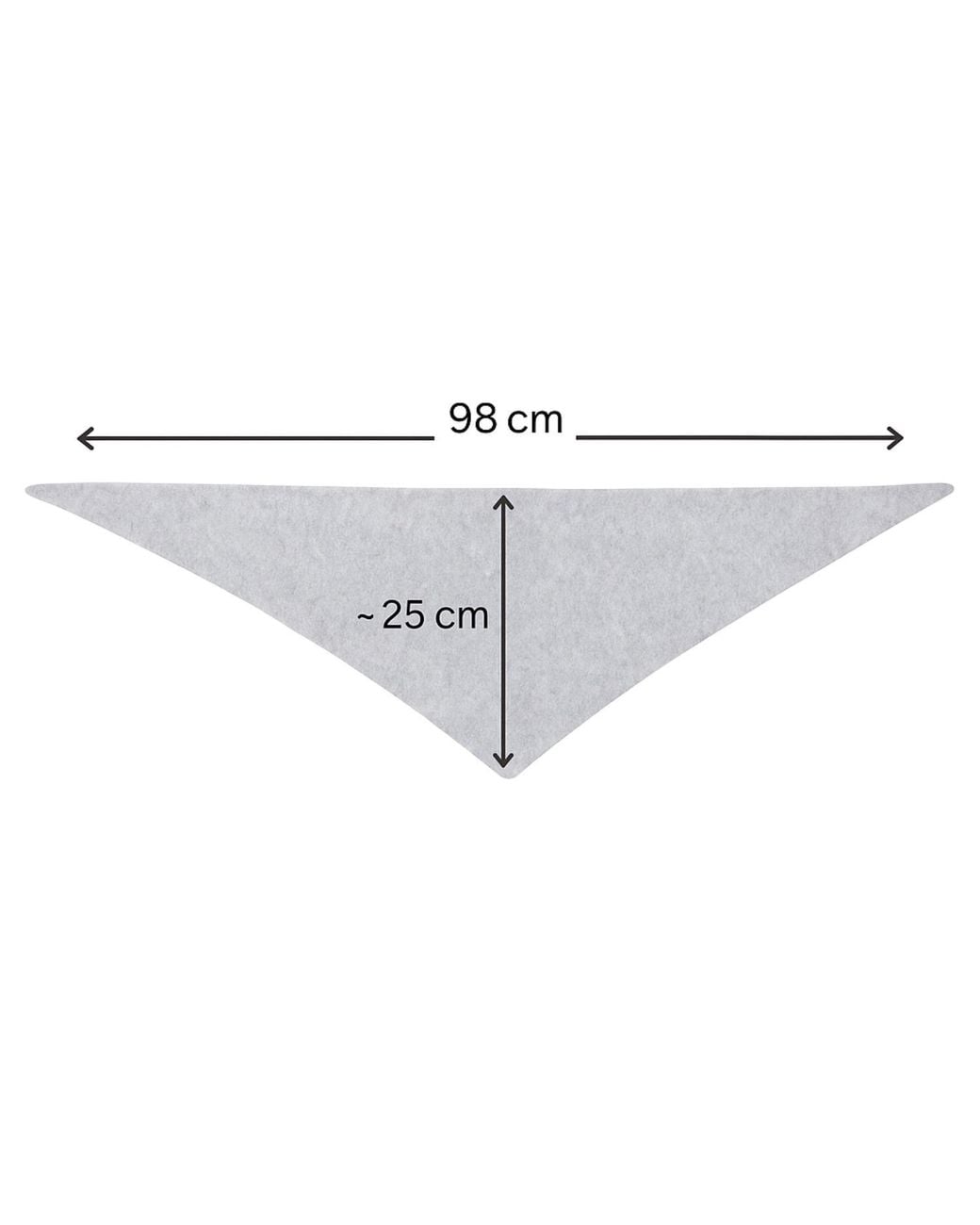 My Little Nature Natural Neutrals Wool & Cloud Triangle Cashmere Skinny Scarf