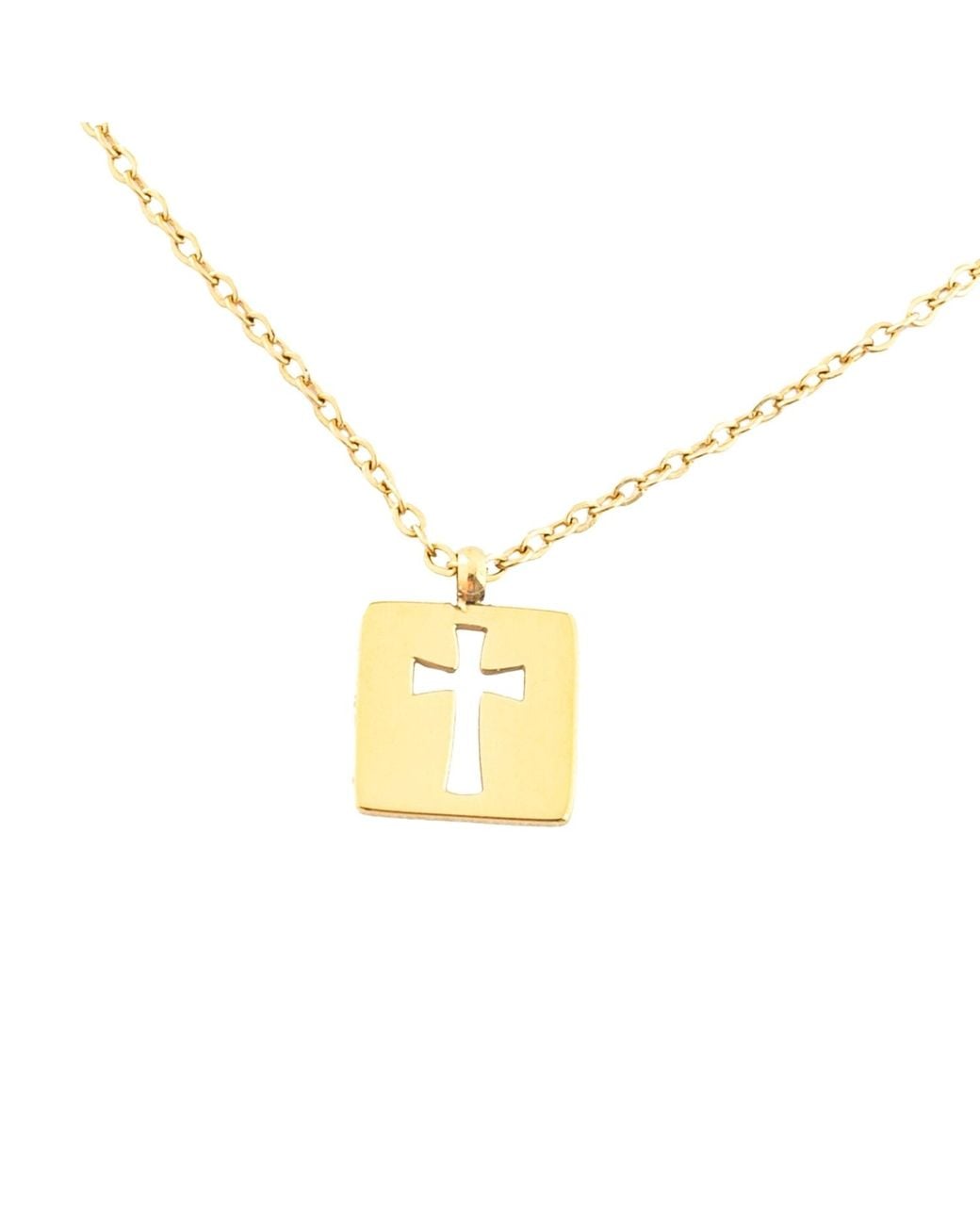 Starfish Project Metallic Axis Cross Necklace