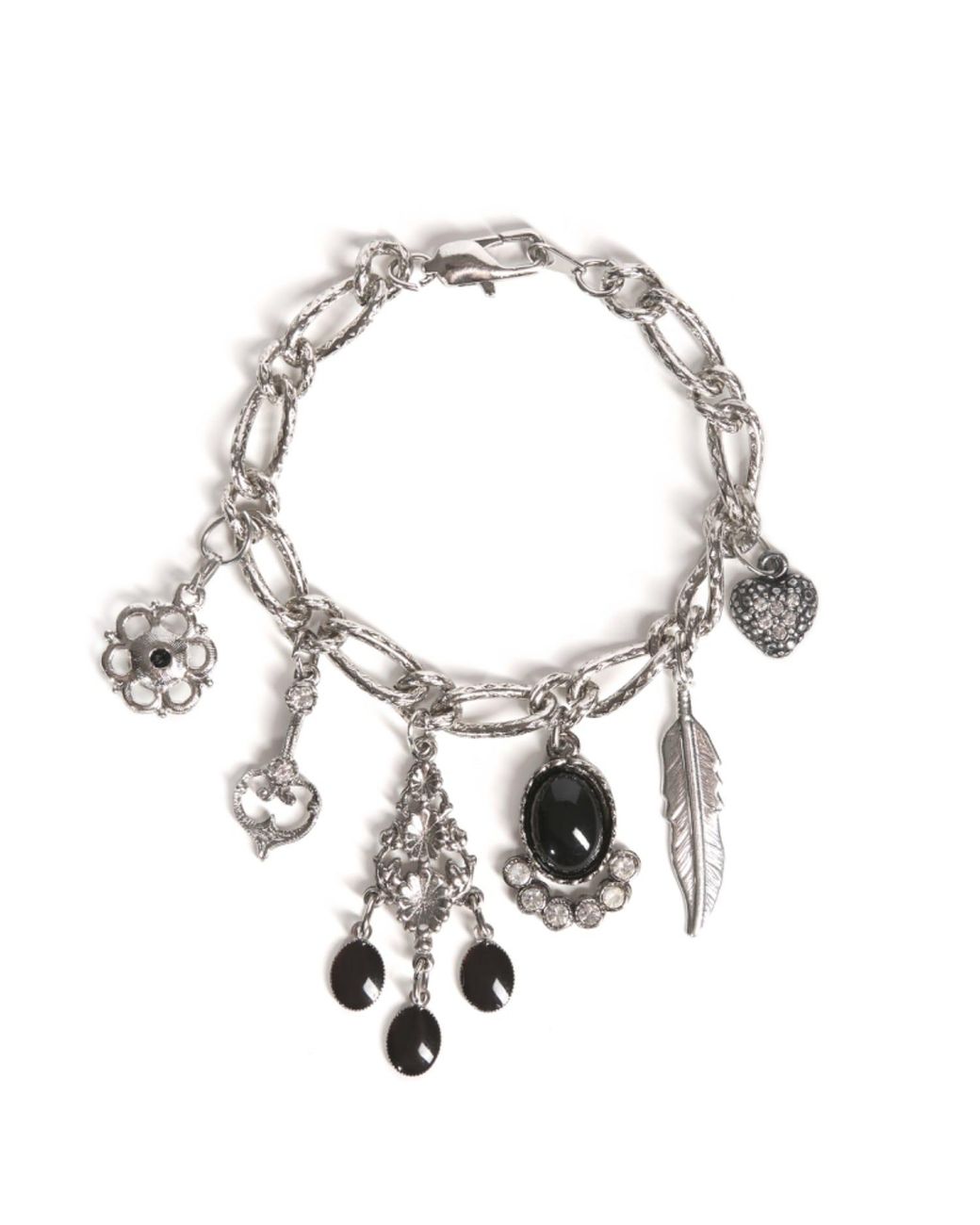 Caramel Vintage Jewellery White Dawn Charm Bracelet