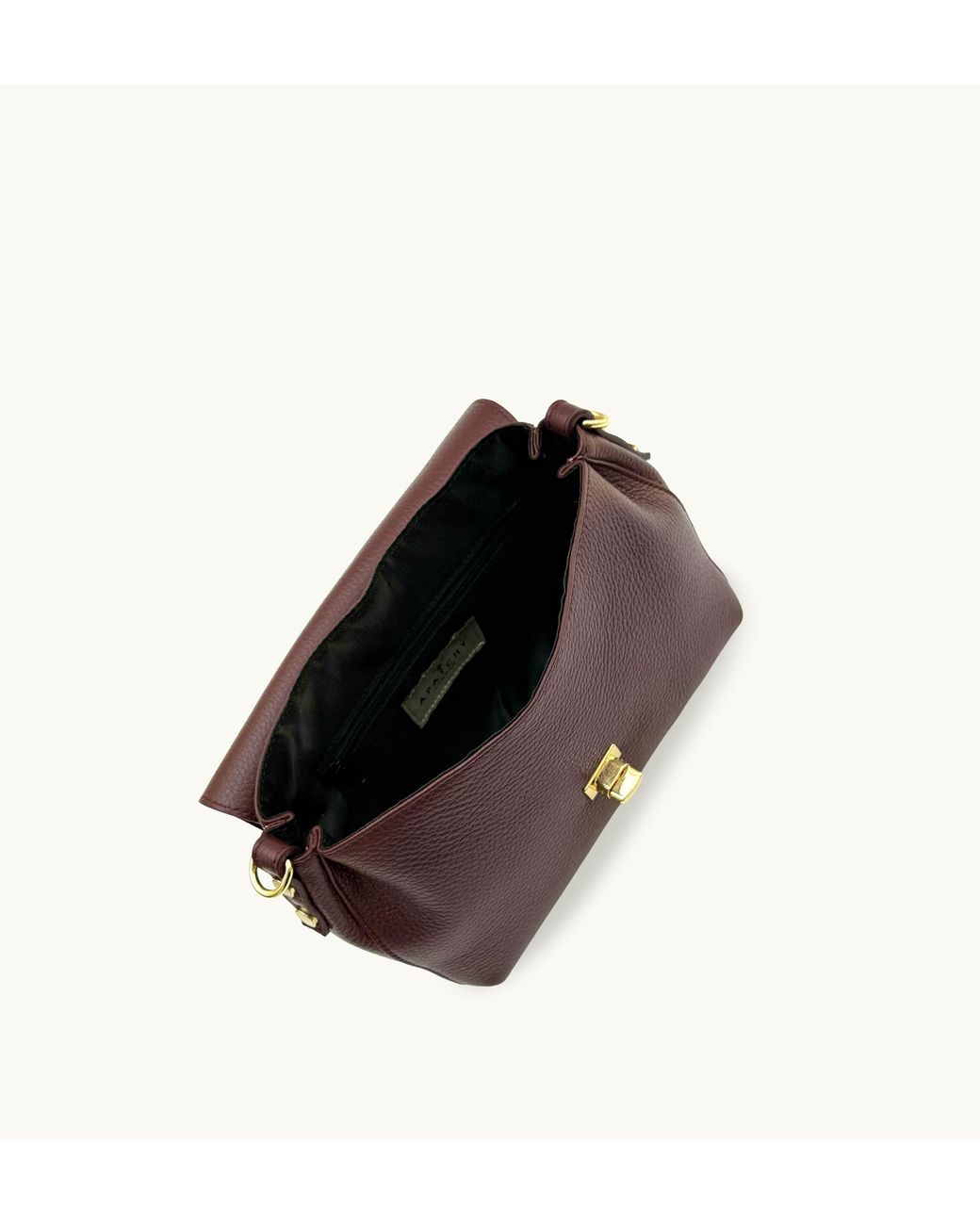 Apatchy London Purple The Maisie Midi Port Leather Bag