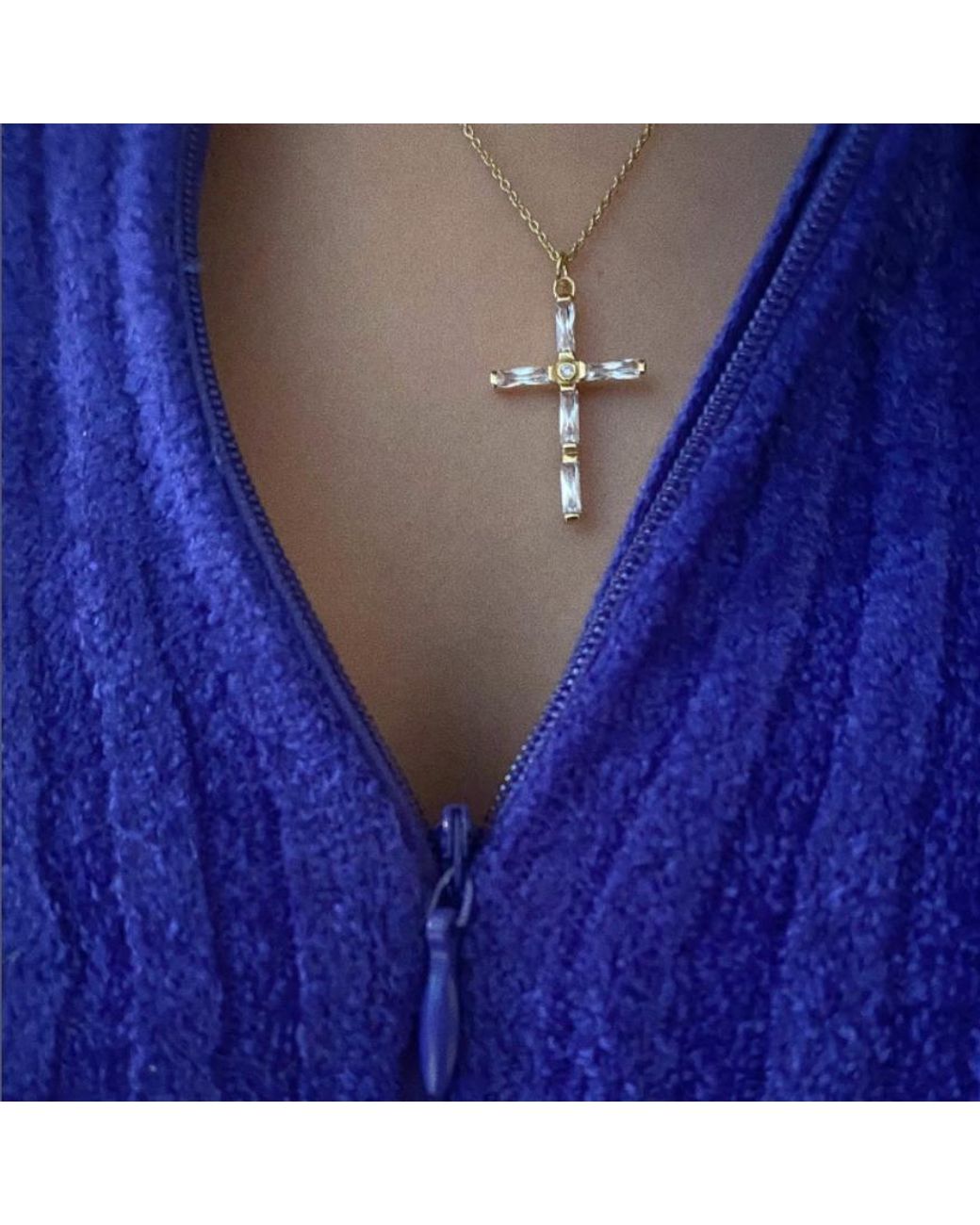 Argento Vivo Metallic The Celia Cross Necklace