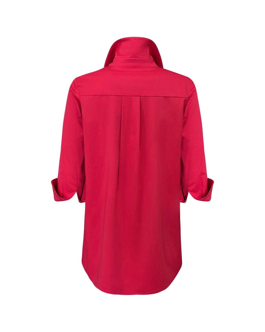 Perlavera Red Melody Three Quarter Sleeve Length Missy Fit Shirt