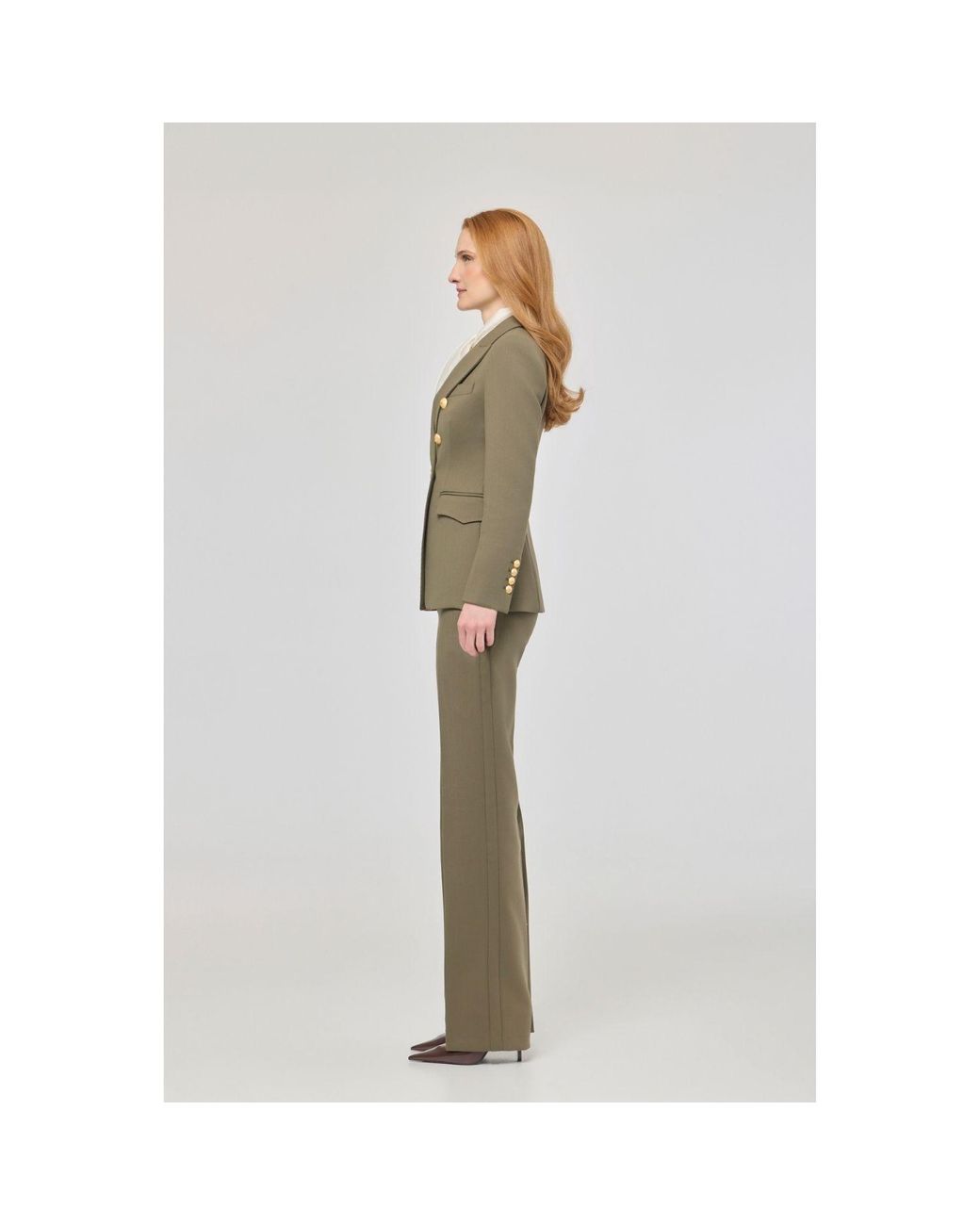 The Extreme Collection Green Double-Breasted Blazer Garcia Vintage 02