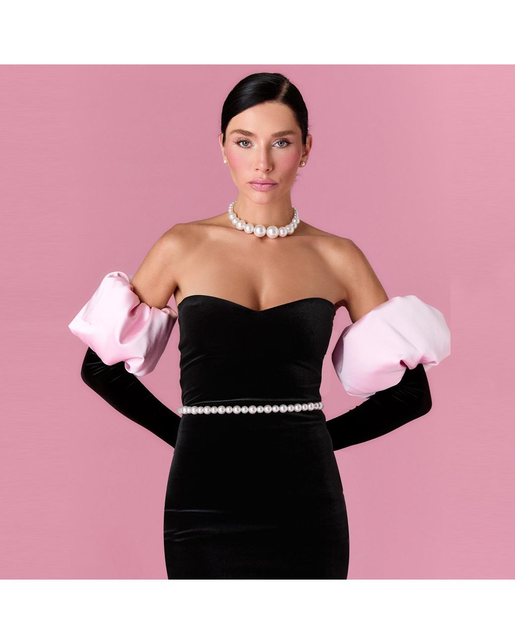 Nur Karaata Black Royal Allure Dress