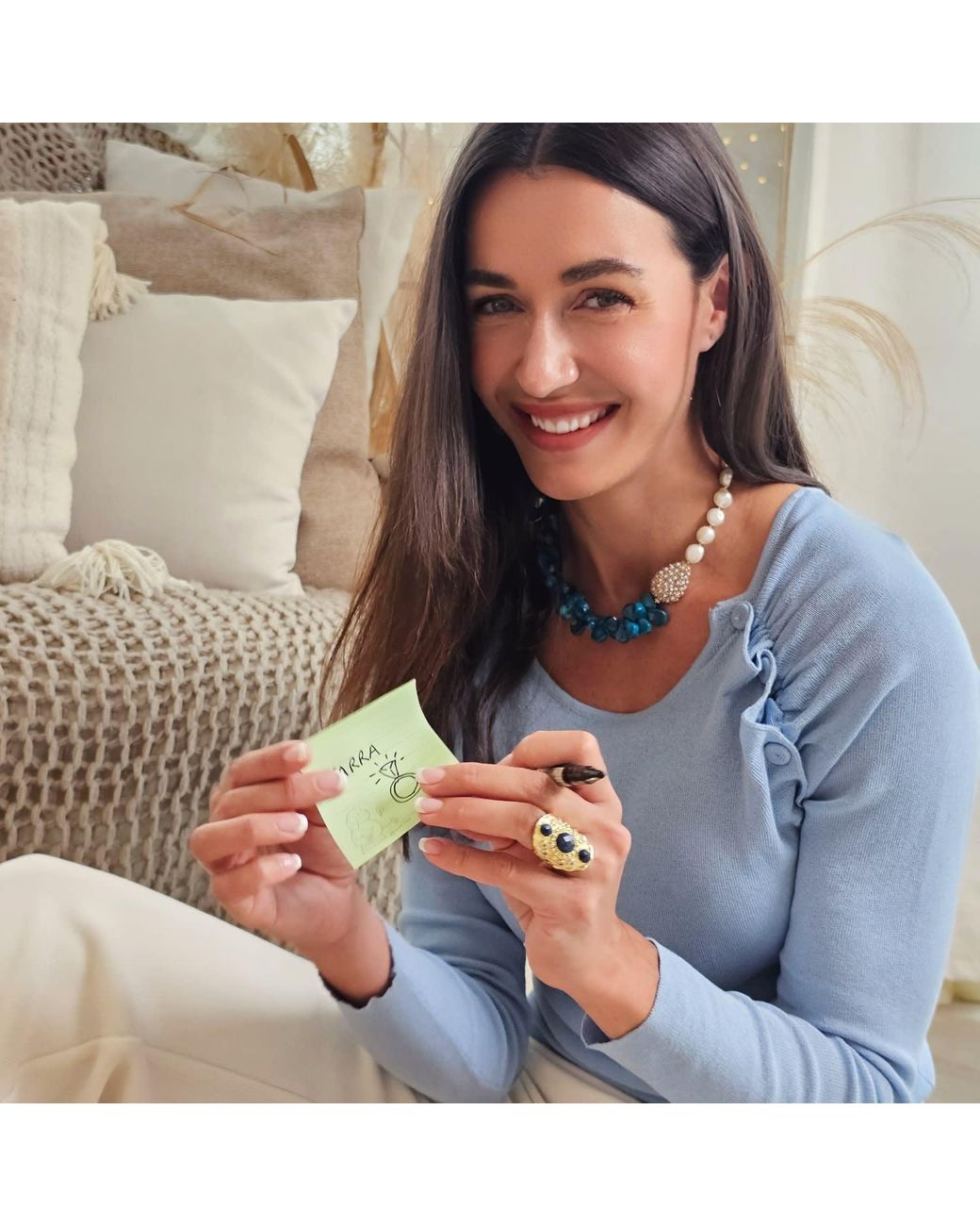 Farra Blue Lapis Stone Setting Statement Ring