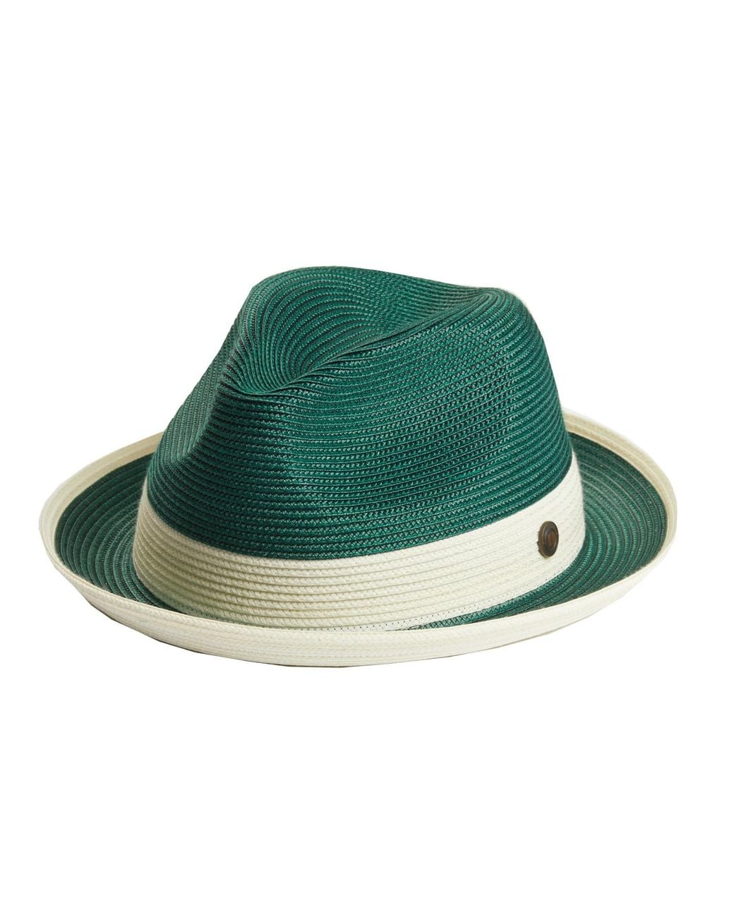 Dasmarca Hats Green Dasmarca Florence Emerald Summer Two Tone Crushable Hat for men