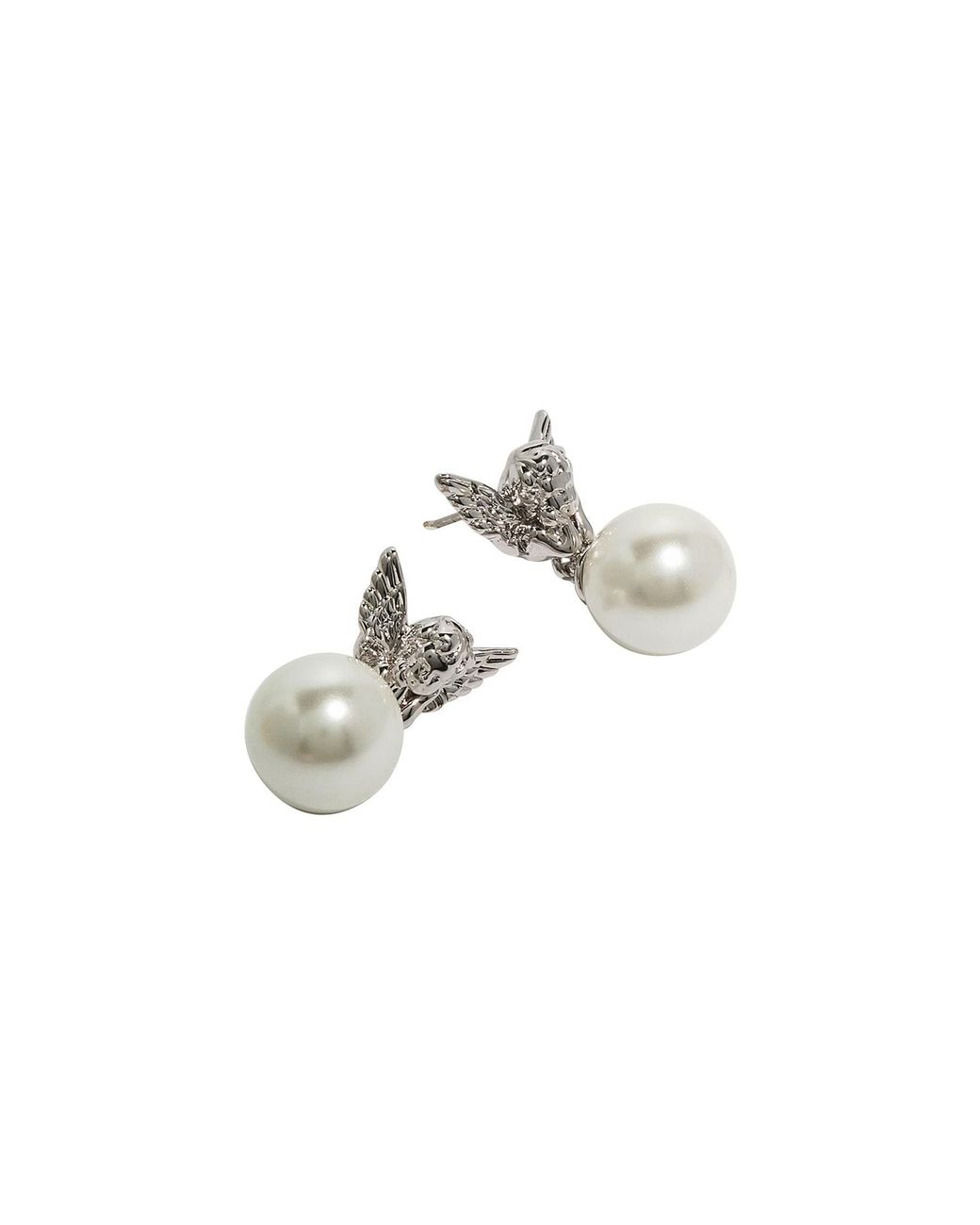 Ogé Jewelry Metallic Ascend Pearl Earrings