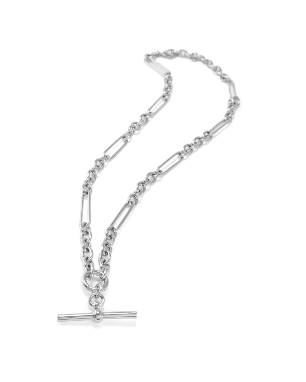 Hye Jane Jewelry Metallic Kin T-Bar Necklace With Simone Chain
