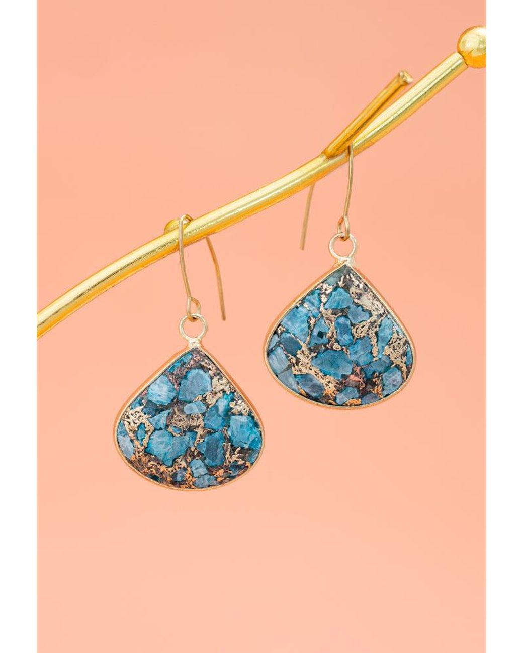 Starfish Project Blue Emperor Stone Blossom Earrings