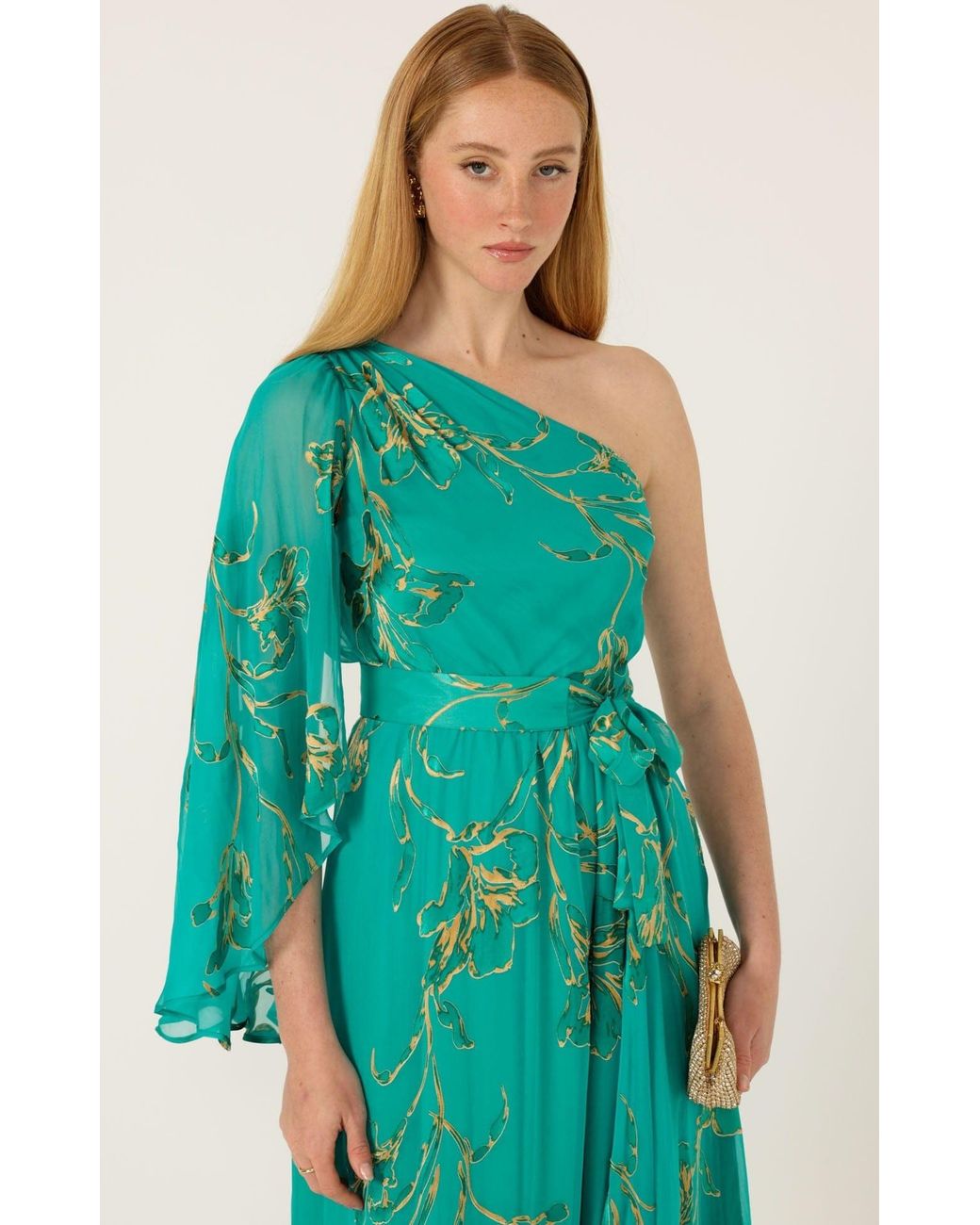 SACHA DRAKE Green Lorelei Maxi Dress