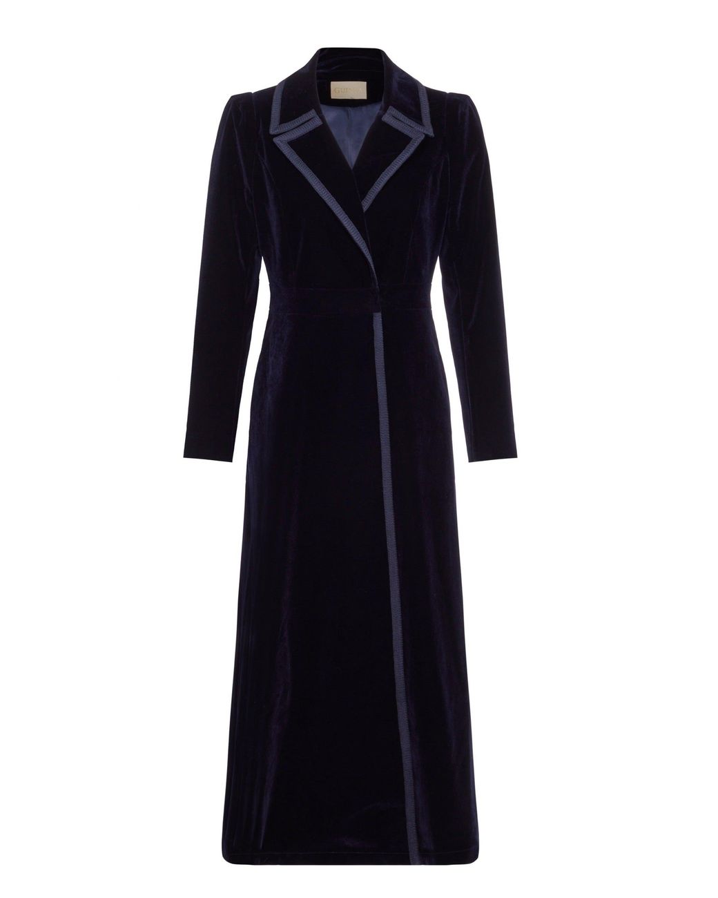 Guinea London Black Velvet Dress Coat