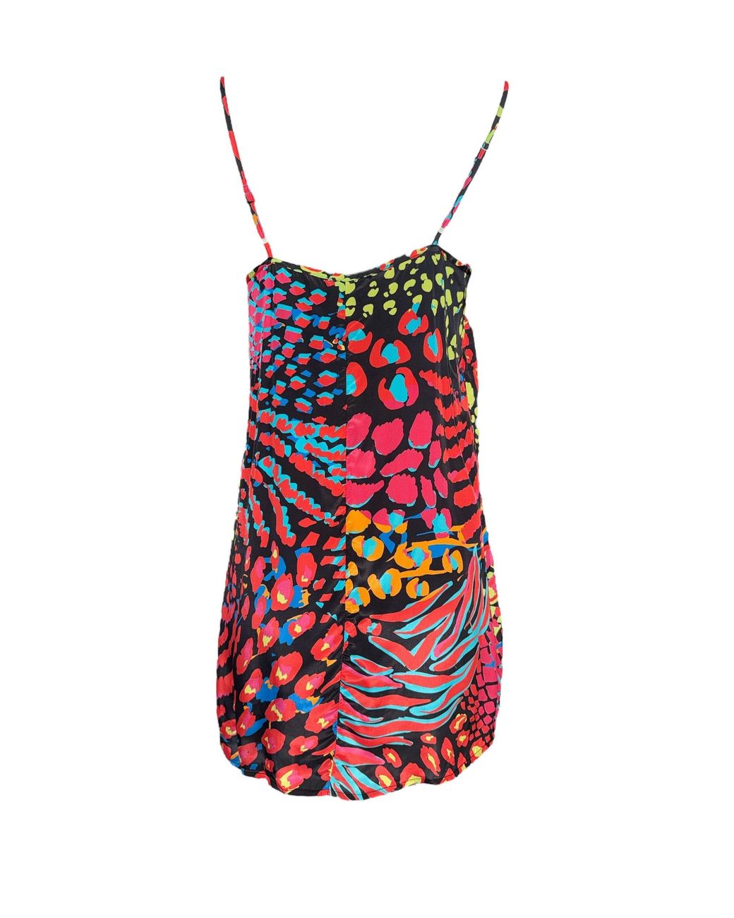 Any Old Iron Red Neon Animal Short Dress