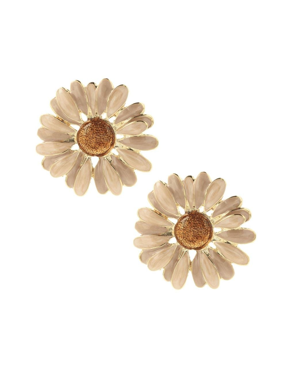 Otazu Metallic Golden Daisy Earpins