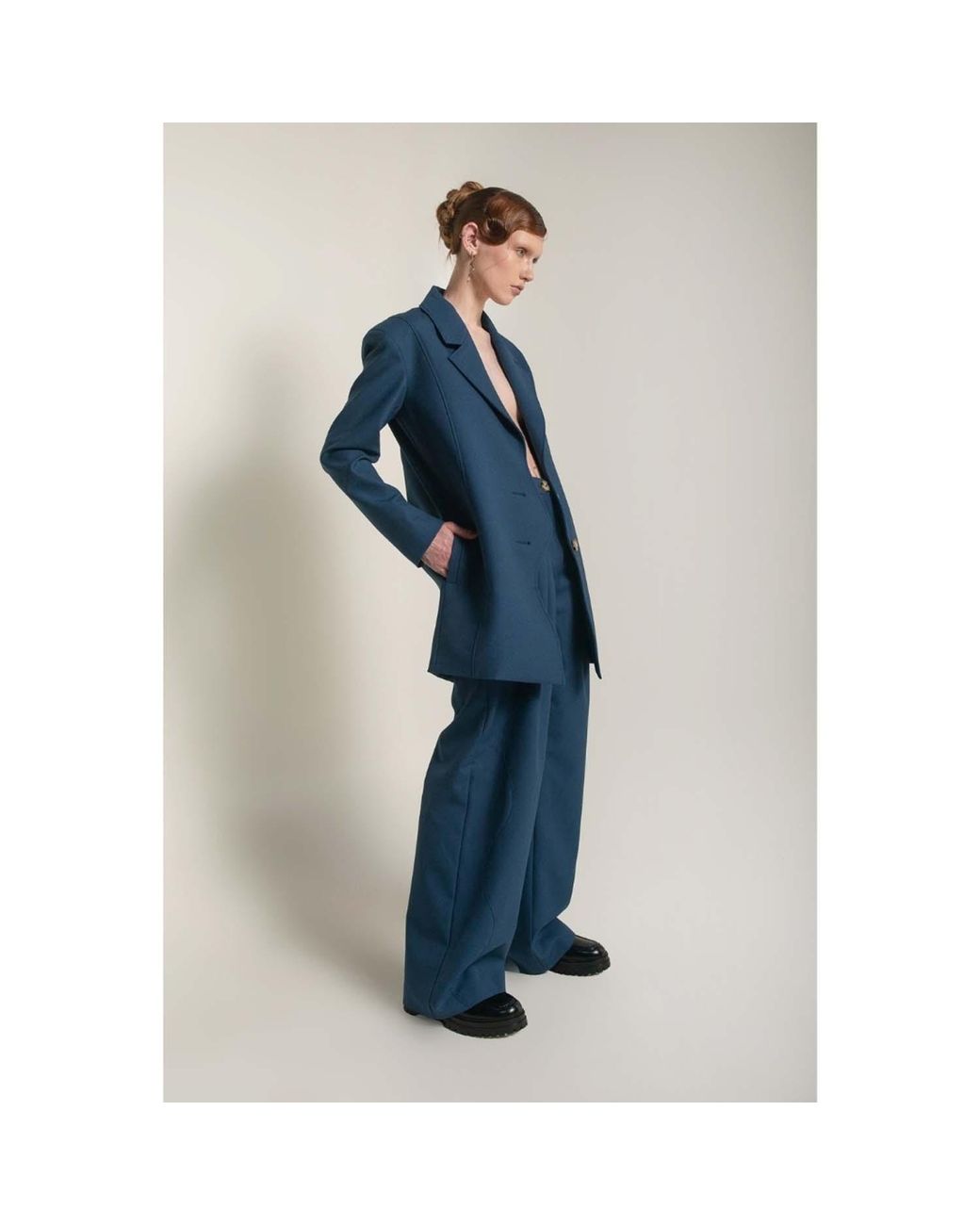 Van Brussel Blue Avery Wave Blazer