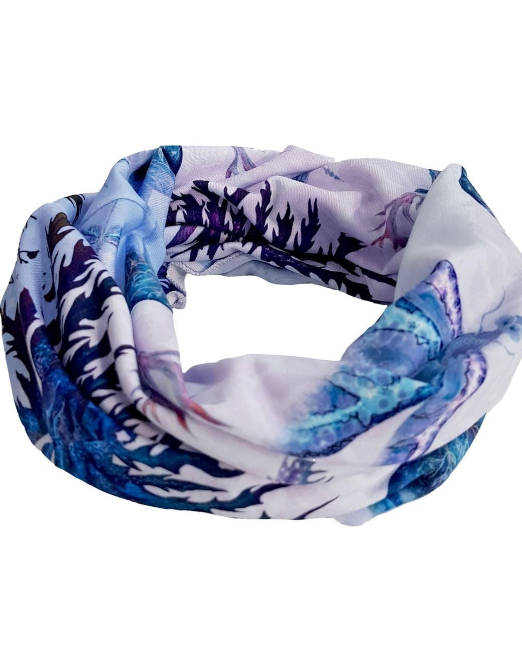 VETKA Blue Neutrals Neck Gaiter Sea Holly
