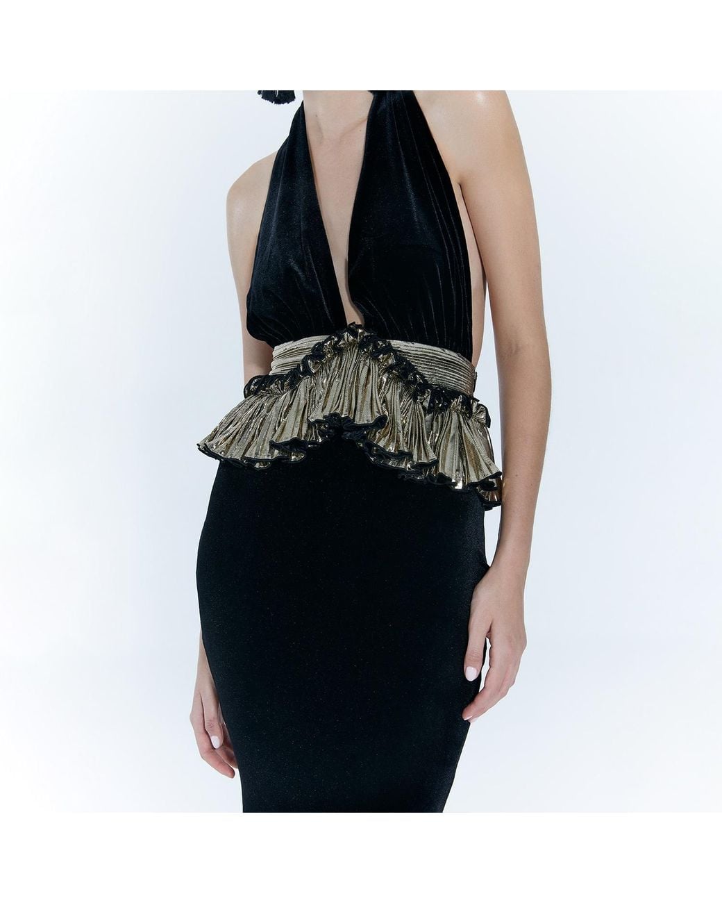 Nur Karaata Black Savoy Gown