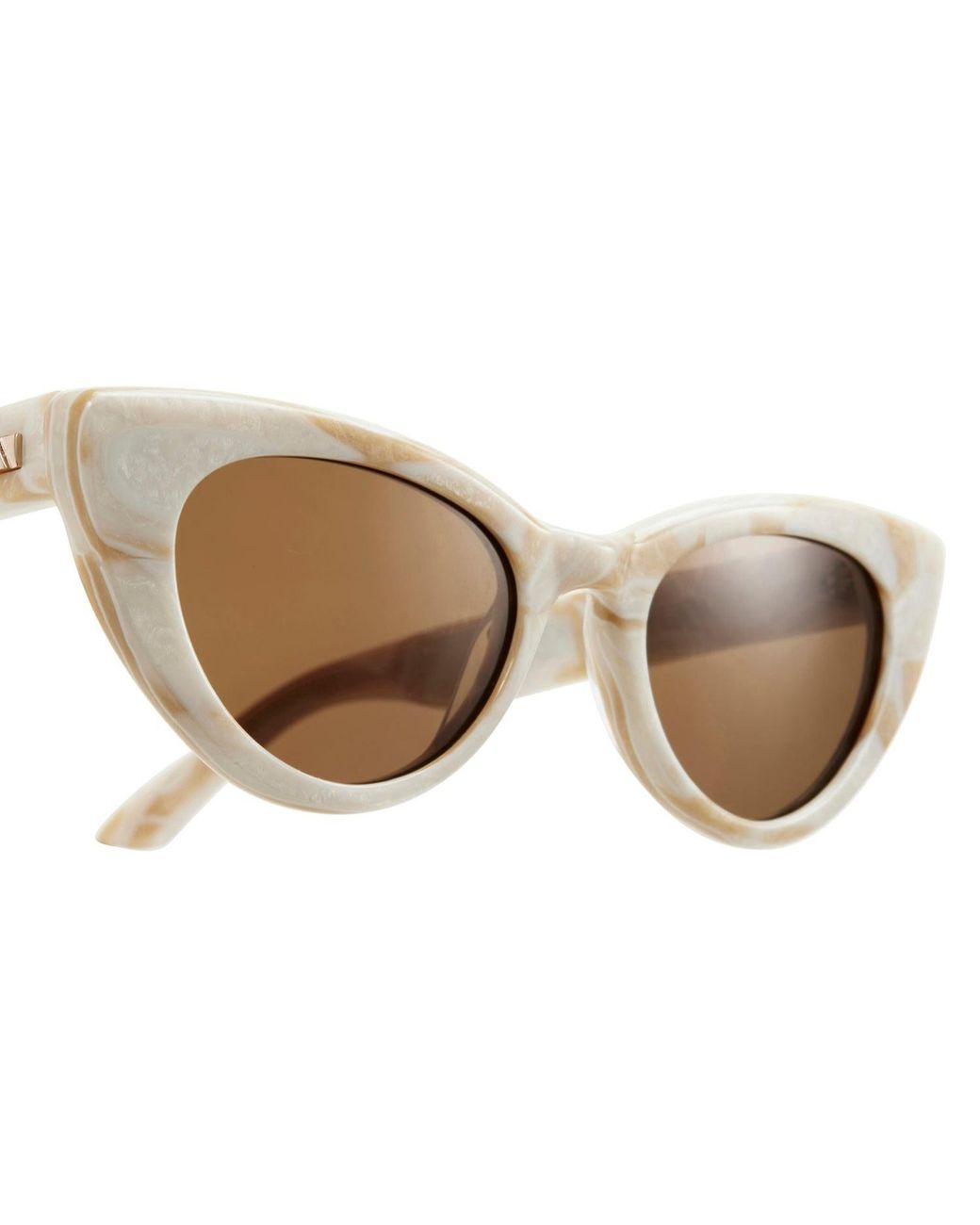 The Avantguard Natural Neutrals Celosia Sandstone Tort Cat Eye Sunglasses
