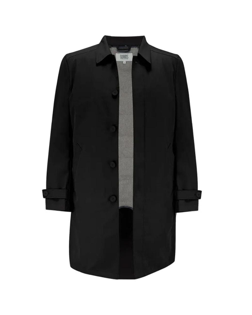 Guards London Black Spitalfield City Raincoat for men