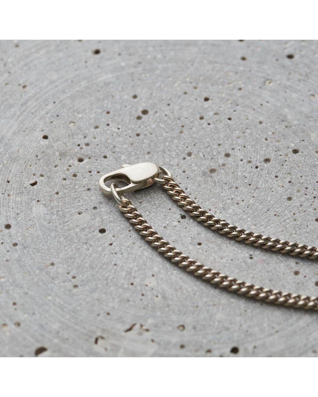 Posh Totty Designs Metallic Sterling Interlinking Ring Necklace for men