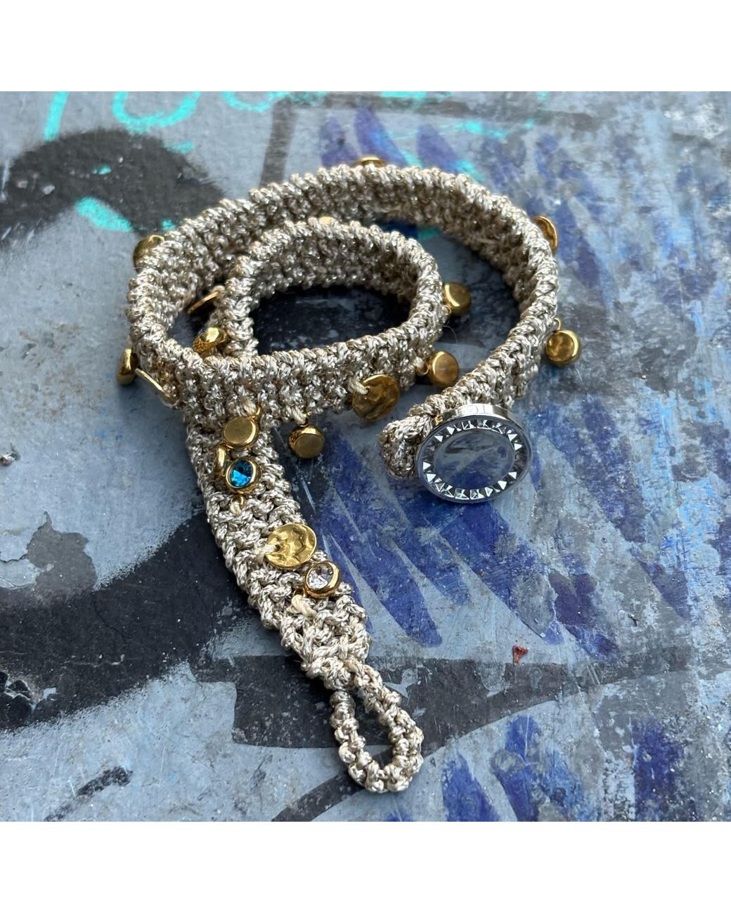 Hilo De Mar Metallic Double Bracelet