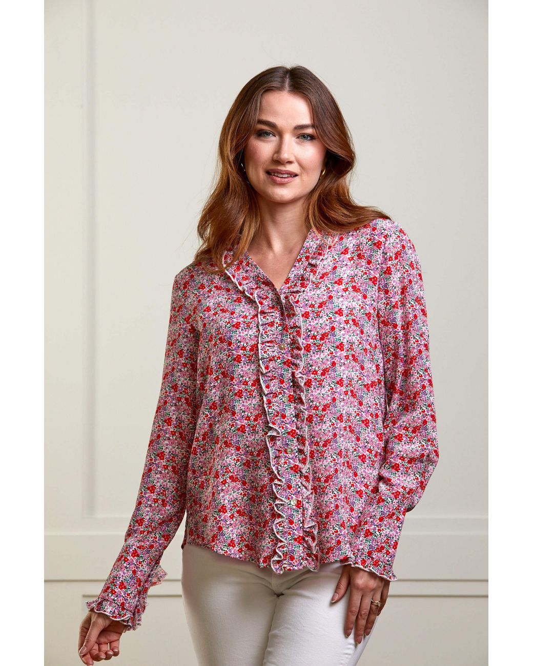 Guinea London Pink Floral Print Shirt