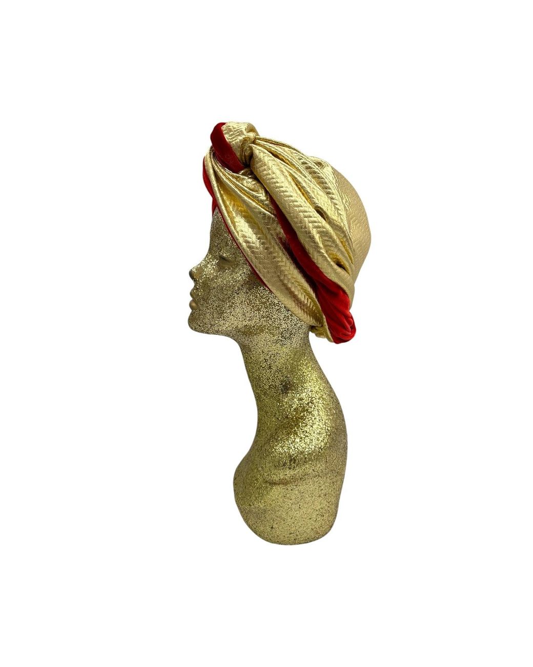 Julia Clancey Red Classic Zia Ruby Reversible Turban