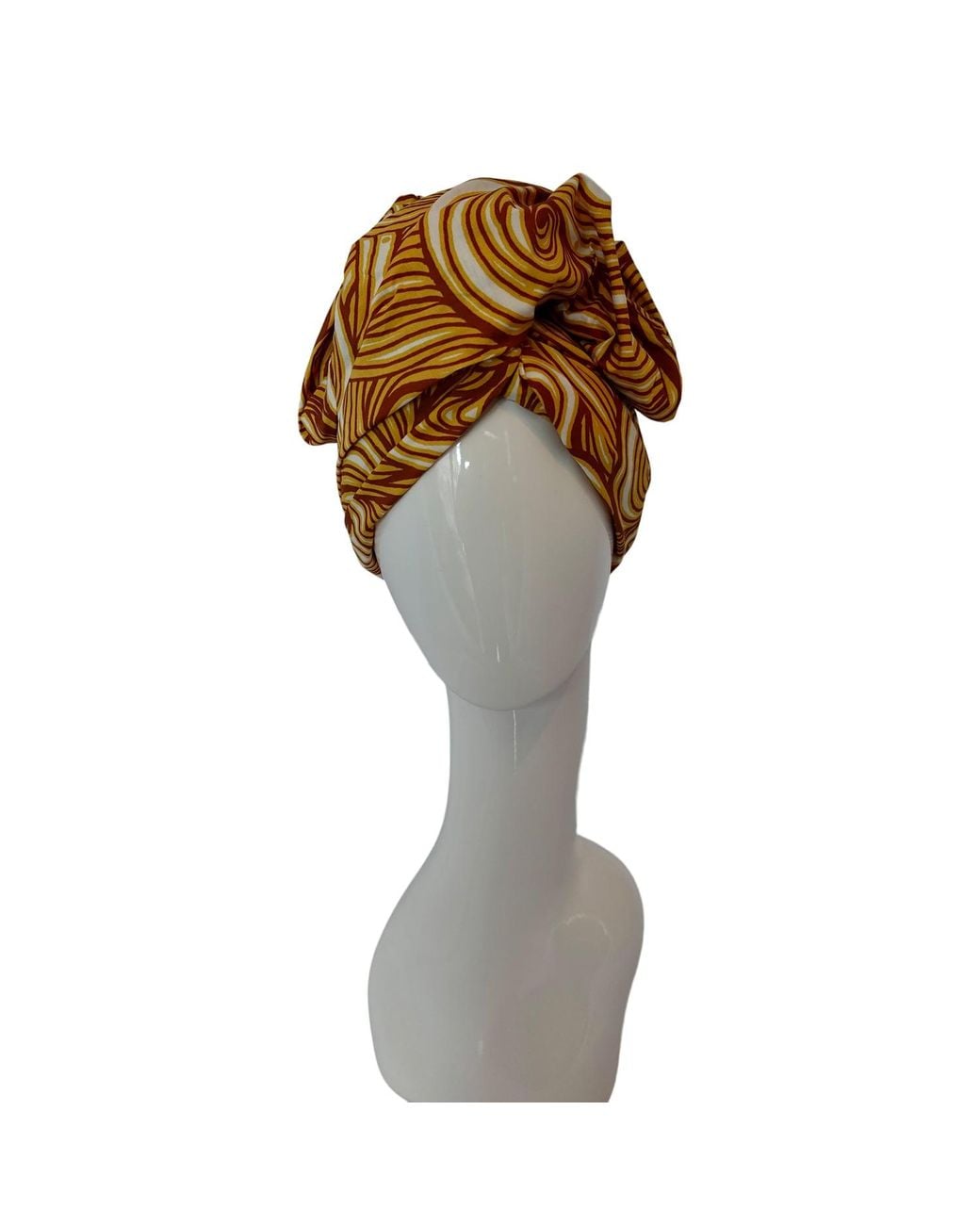 Romer Millinery Brown Twisturban Turban Blond Cartoon Curls Coiffure