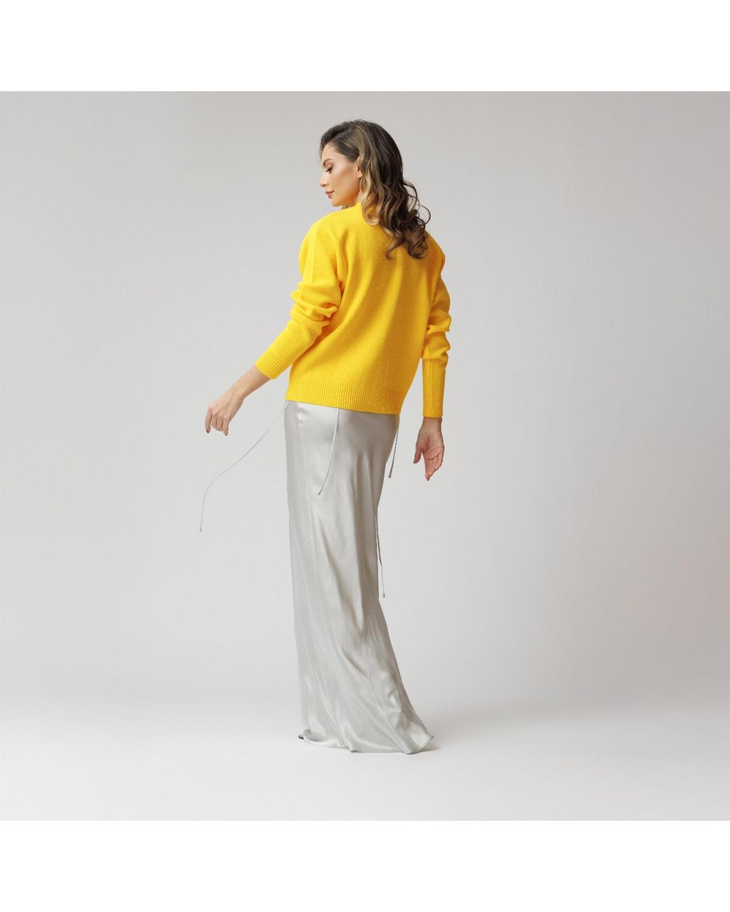 concept A trois Yellow Cardigan