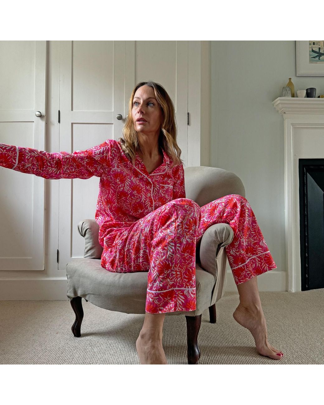 Lime Tree Design Pink Pyjamas