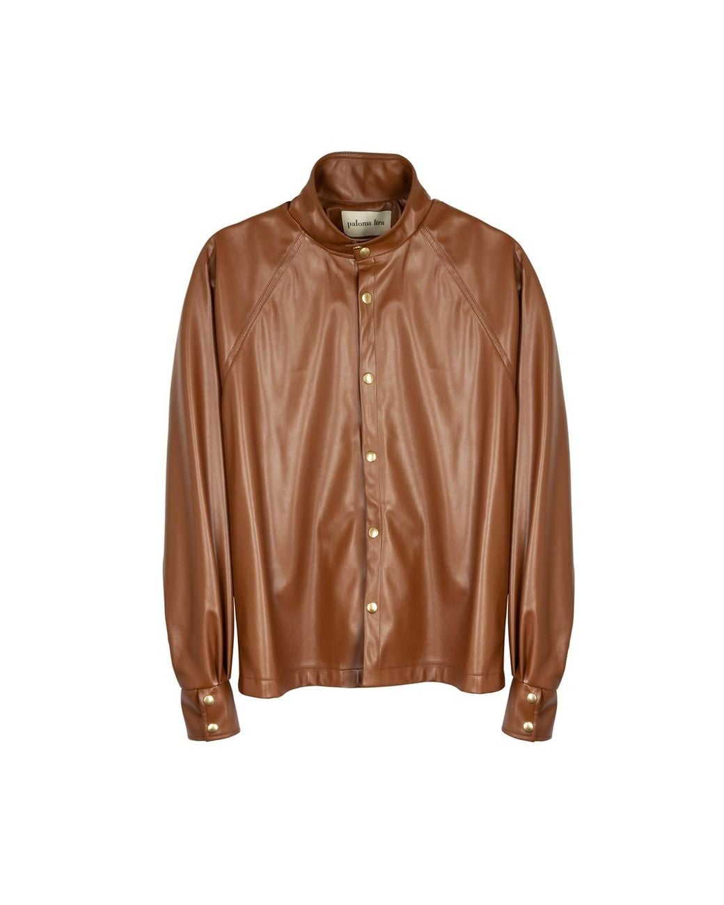 Paloma Lira Brown Vinyl Shirt for men